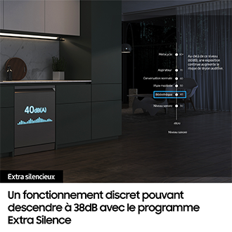 Lave-vaisselle pose libre Samsung - DW60BG850FSL Argent