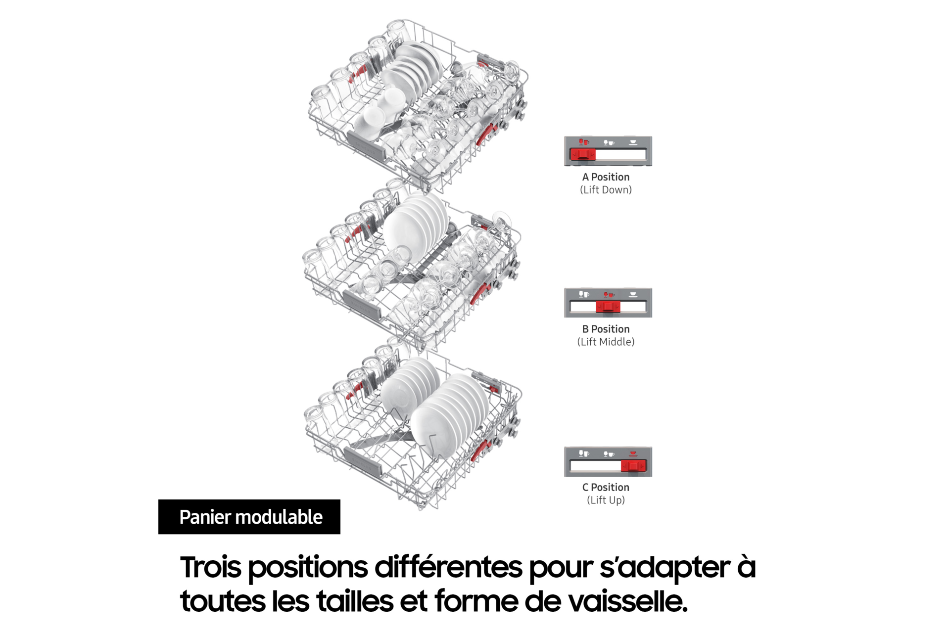 Lave-vaisselle pose-libre Samsung - DW60CG550FSR Silver