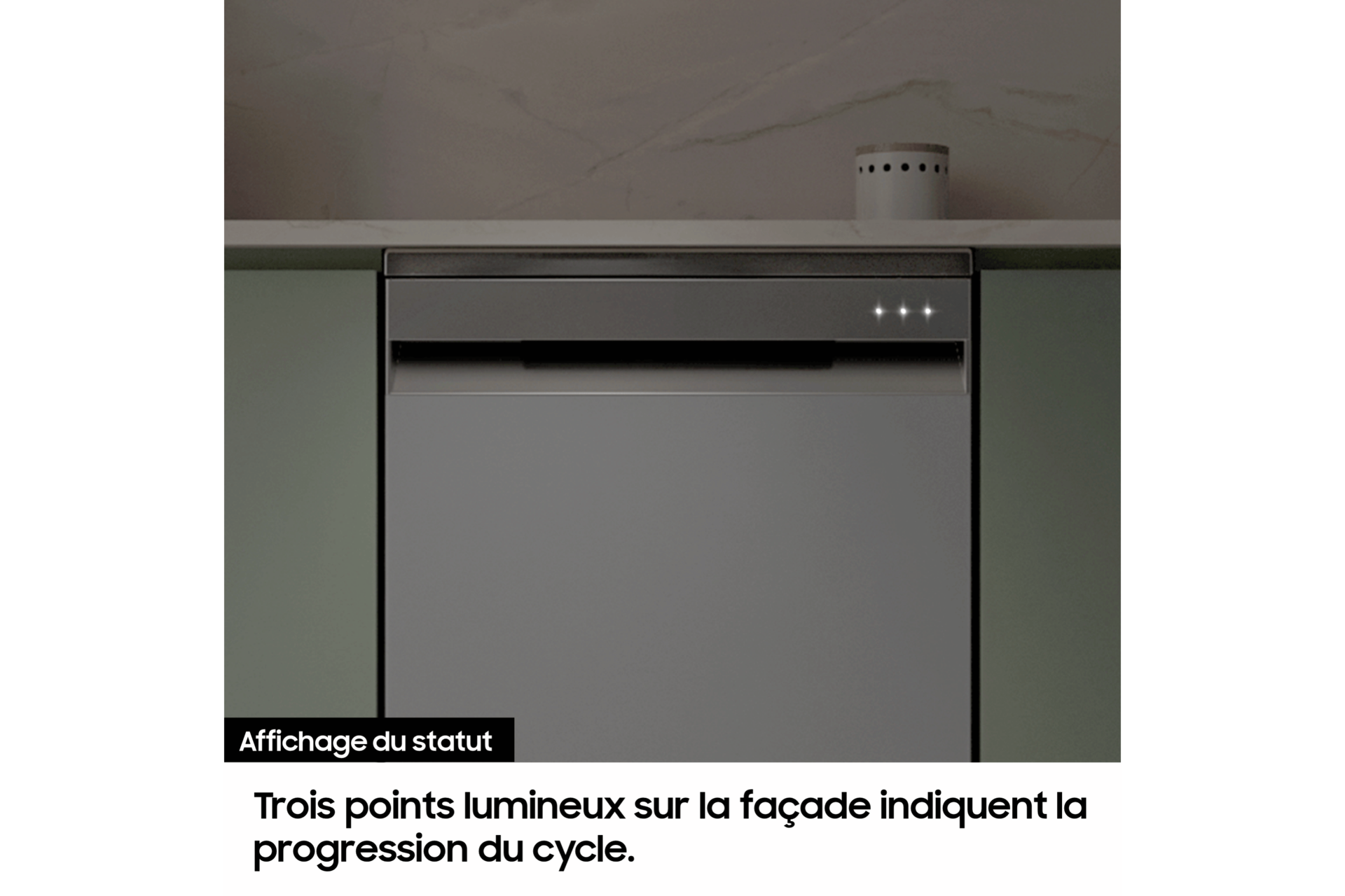 Lave-vaisselle Pose-libre Gris
