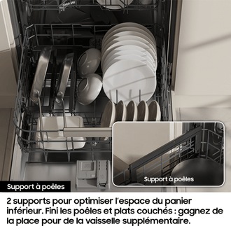 Lave-vaisselle encastrable Gris