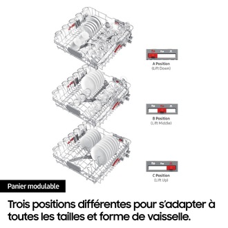 Lave-vaisselle encastrable Gris