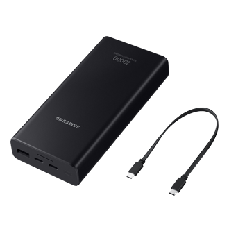 Batterie Externe Samsung 20000mAh EB-P5300XJEGEU - 25W - Gris Foncé