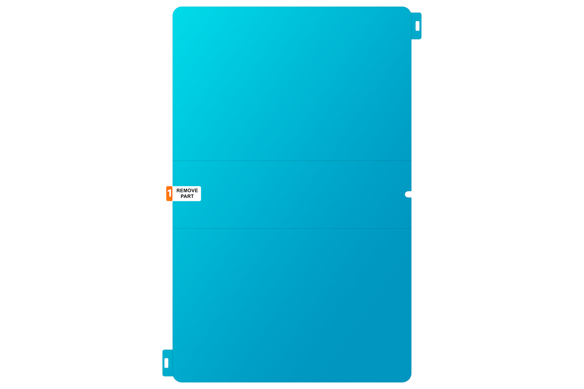 Film de protection anti-reflet pour Galaxy Tab S11 Ultra Front2 Transparent 