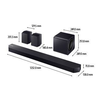 DIMENSIONS BARRE DE SON