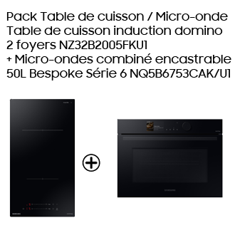 Pack table de cuisson NZ32BG2005FKU1 + micro-ondes NQ5B6753CAK Noir