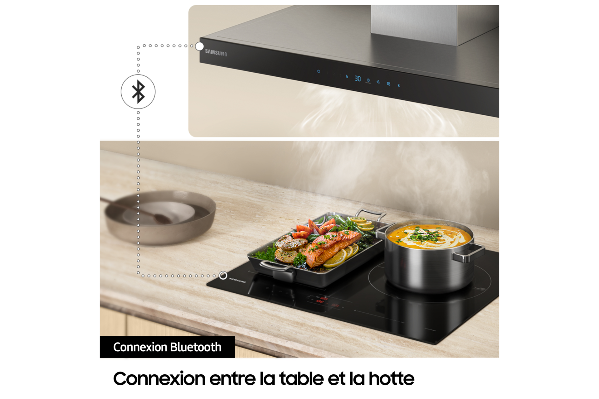 Pack Four Serie 4 + Table a induction Phantom Black