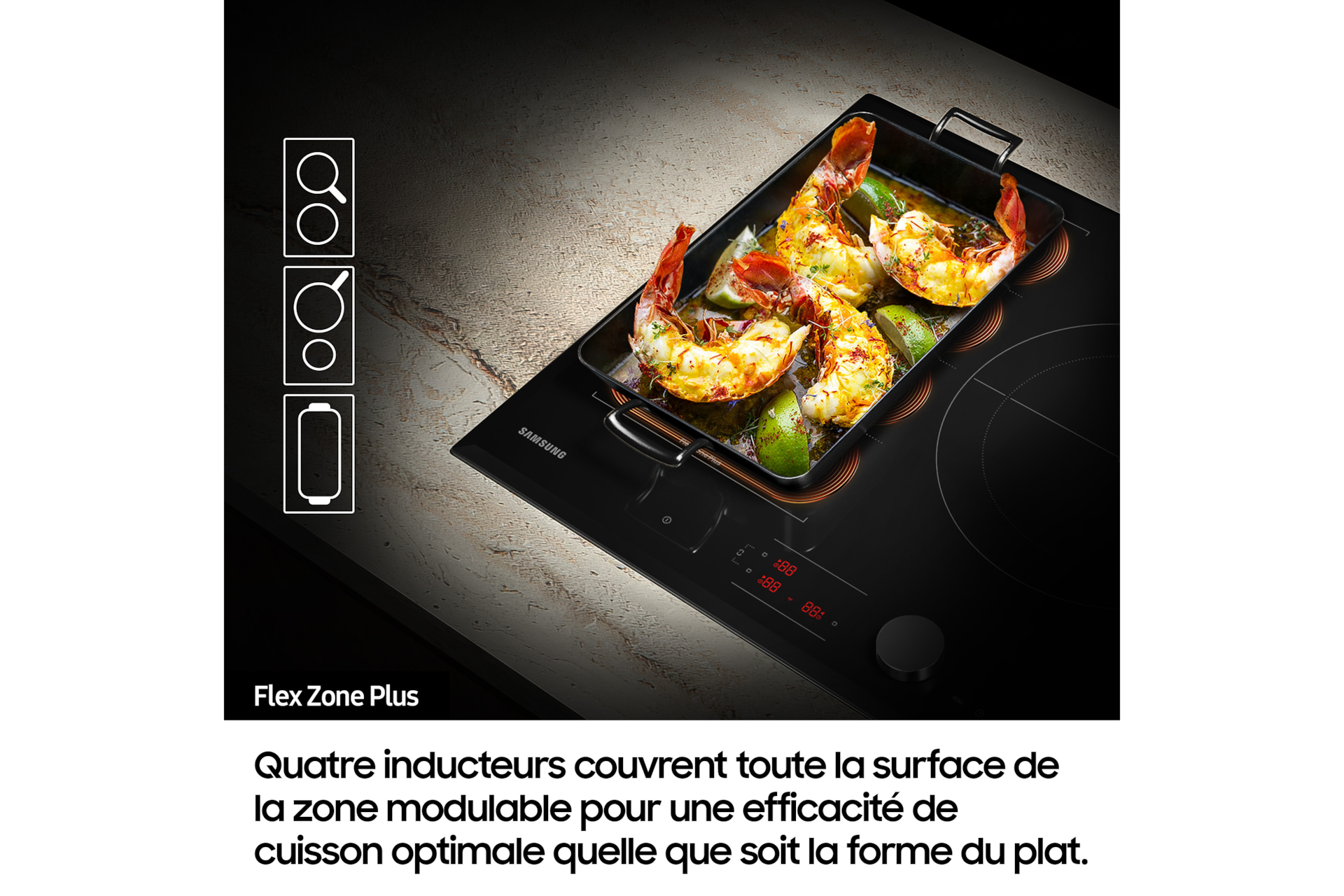 Pack Four Série 4 + Table à induction Phantom Black