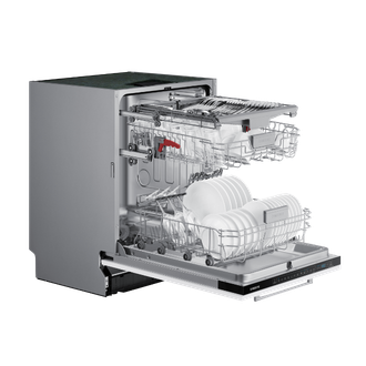 Pack Four Série 4 Dual Cook + Lave-vaisselle Encastrable Classe D 60 cm 14 couverts Noir et blanc