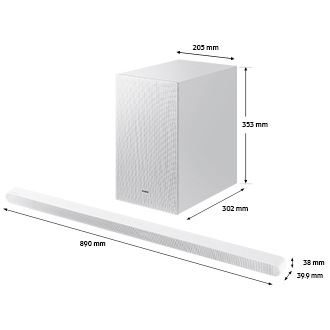DIMENSIONS BARRE DE SON