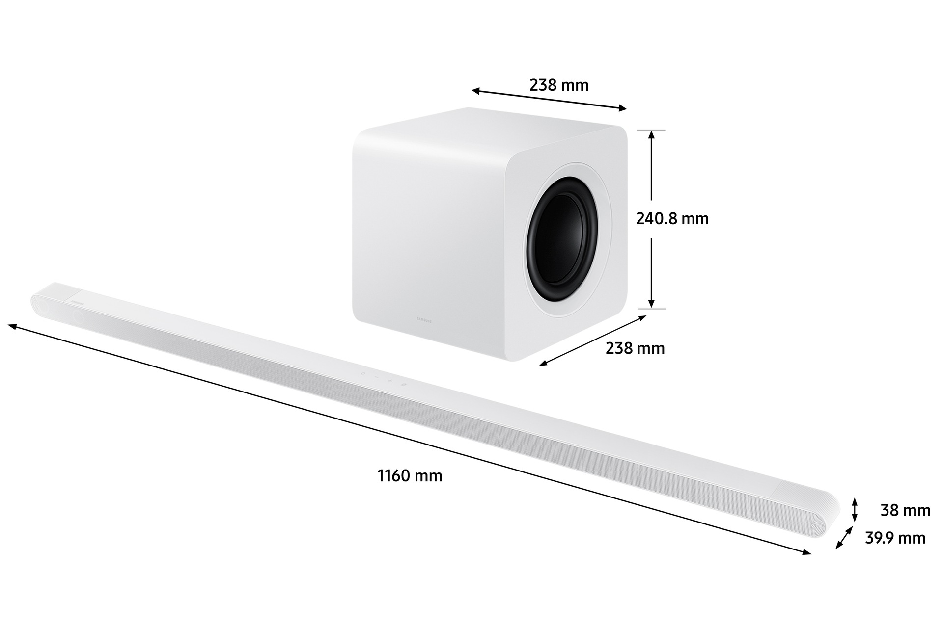 DIMENSIONS BARRE DE SON