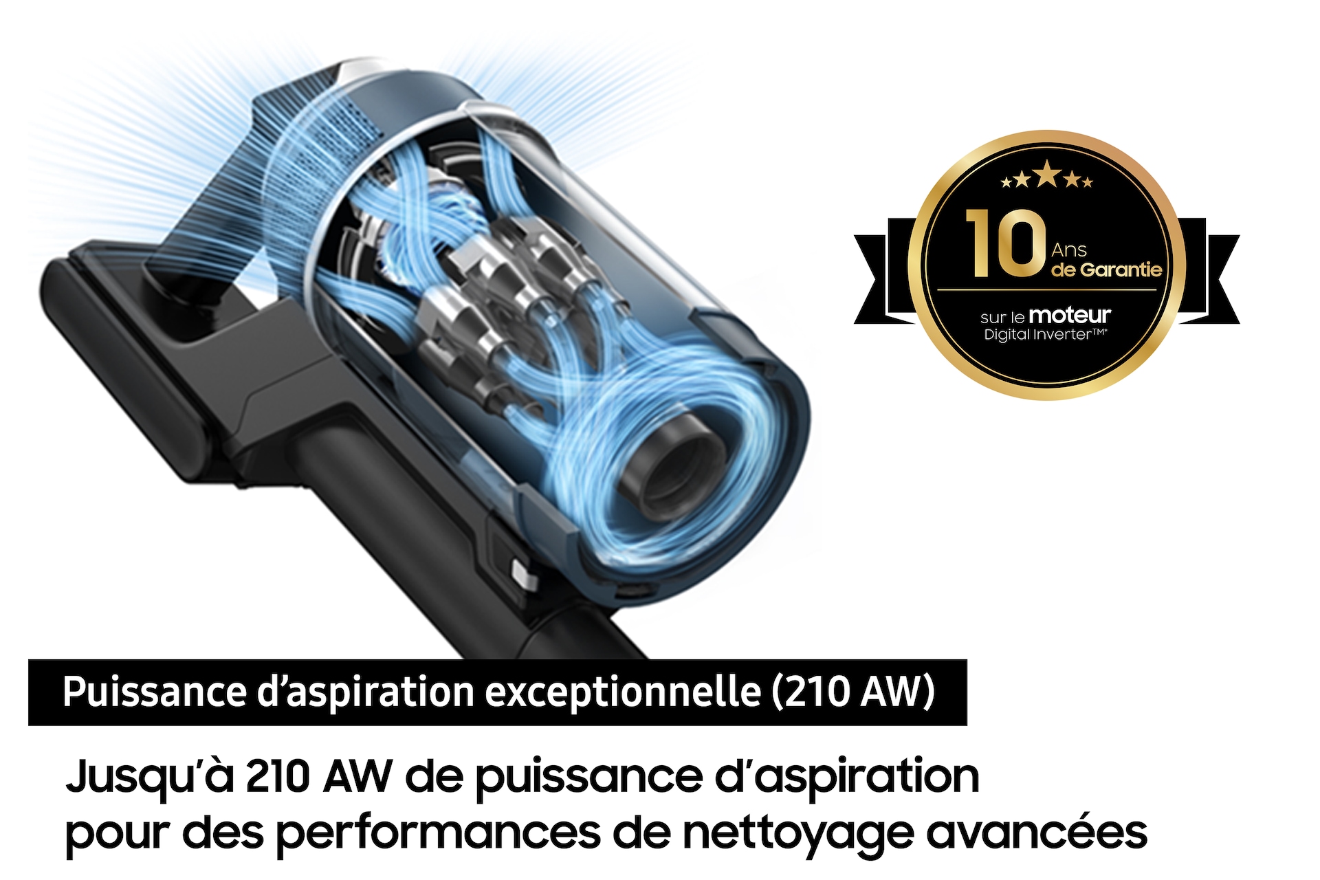 Pack Aspirateur balai Jet 85 Complete + Double serpillière motorisée spray Aura Blue