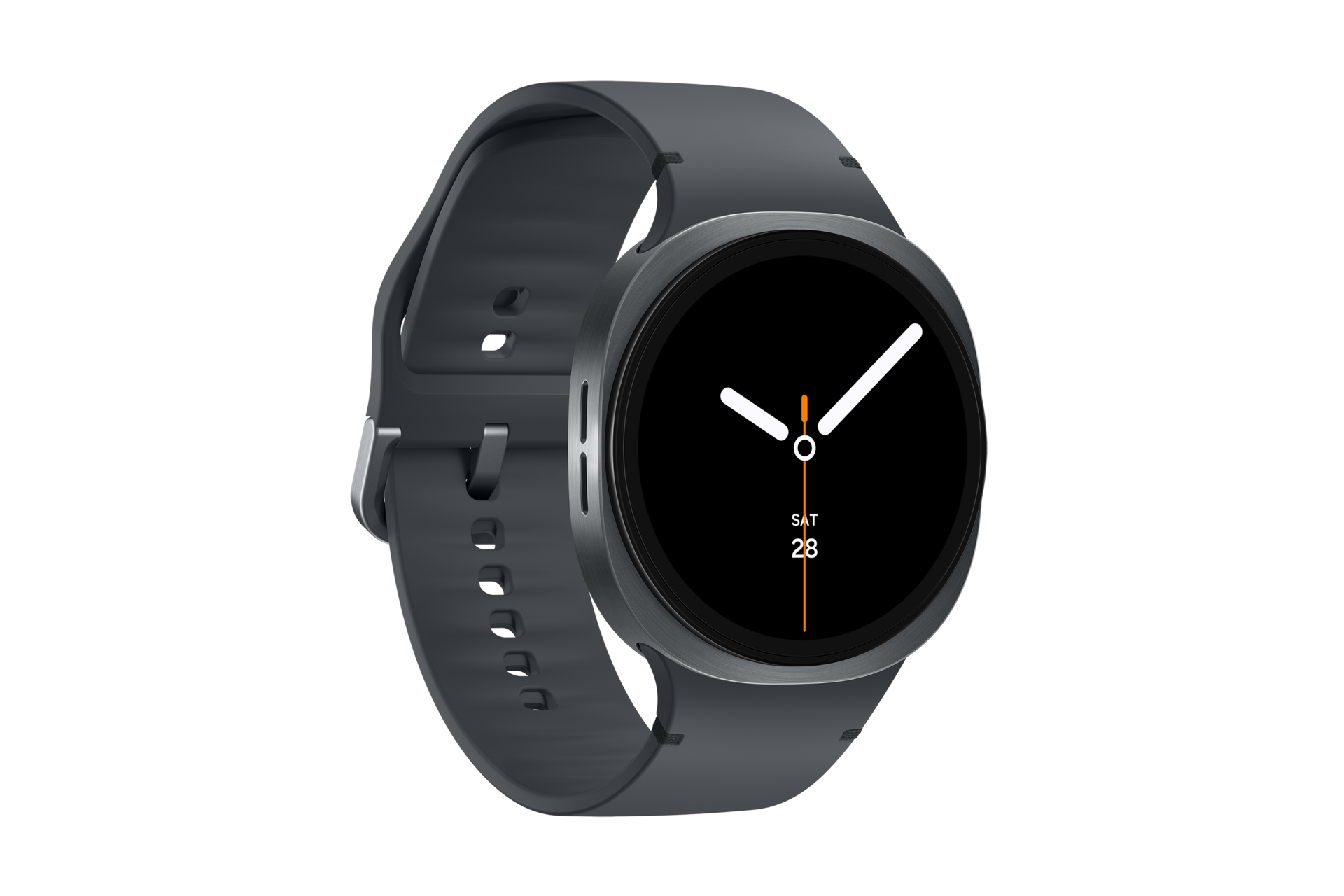 Face côté gauche de la Samsung Galaxy Watch8 4G Graphite