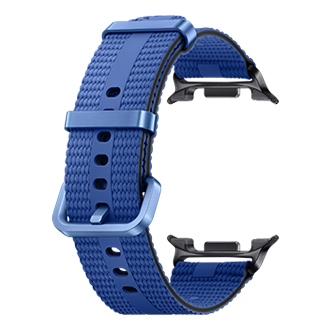 Profil du bracelet Sport Chic S/M pour Galaxy Watch8 Series Bleu Nuit