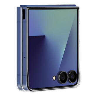 Face pliée vue de droite de la coque transparente pour Galaxy Z Flip7 