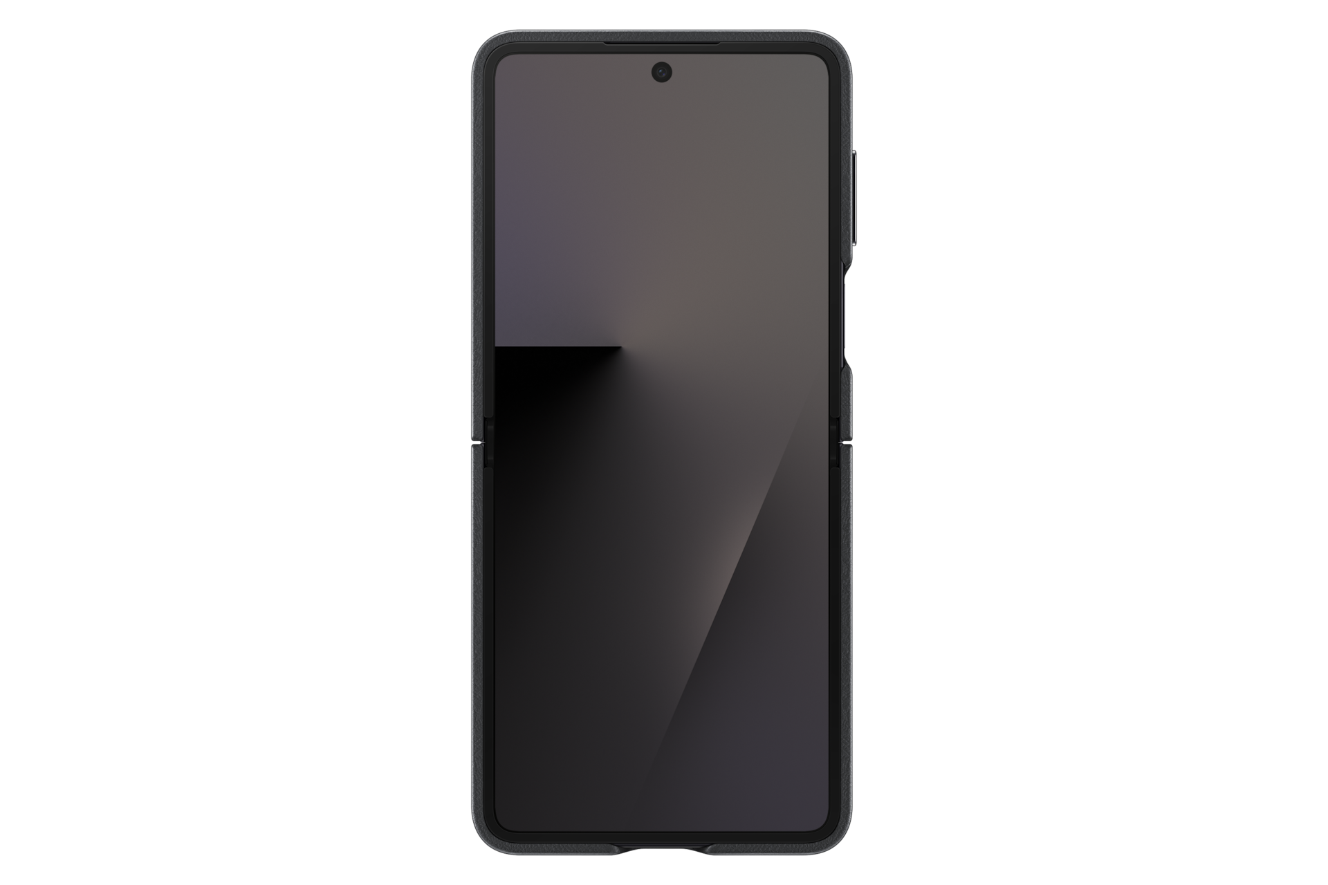 Face ouverte de la coque Premium pour Galaxy Z Flip7 Noir