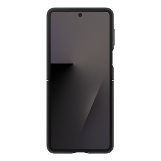 Face ouverte de la coque Premium pour Galaxy Z Flip7 Noir