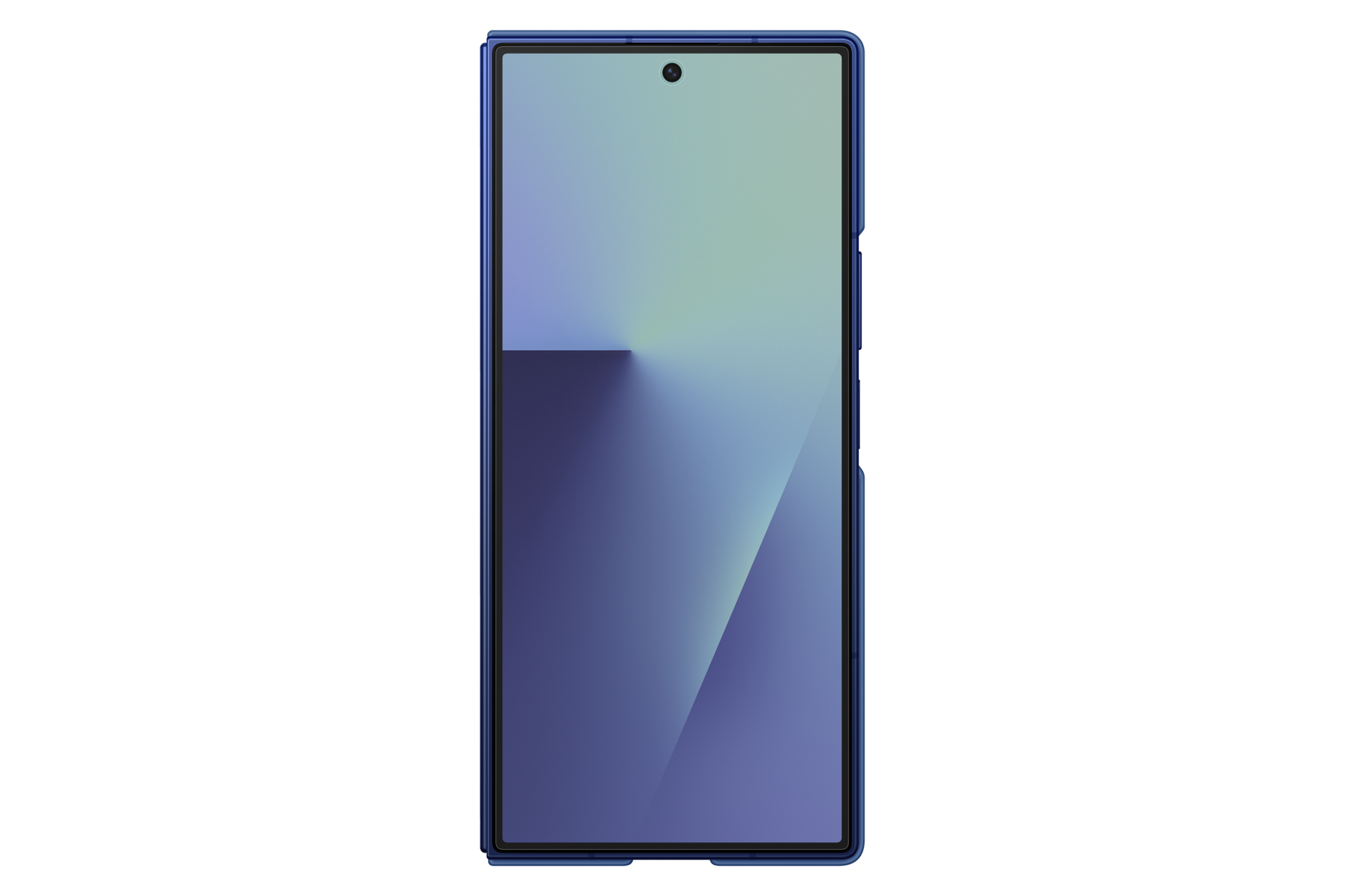 Face de la coque silicone avec support pour Galaxy Z Fold7 Bleu Nuit
