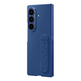 Profil droit de la coque silicone avec support pour Galaxy Z Fold7 Bleu Nuit