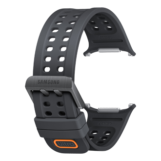 Bracelet Sport extrême pour Galaxy Watch Ultra2 Back-Perspective Black 