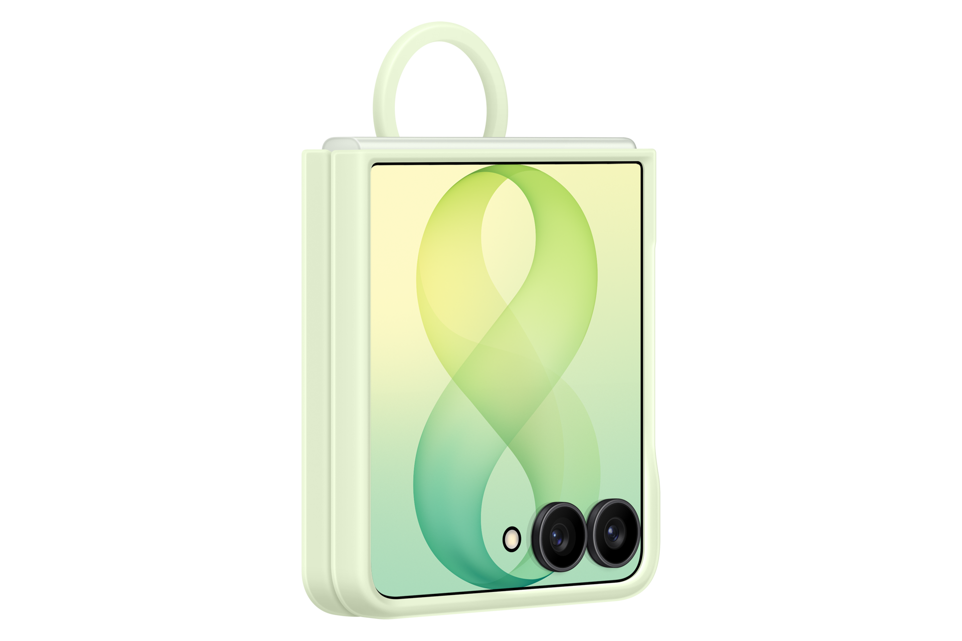 Coque magnétique en silicone avec anneau pour Galaxy Z Flip8 Dynamic Mint 