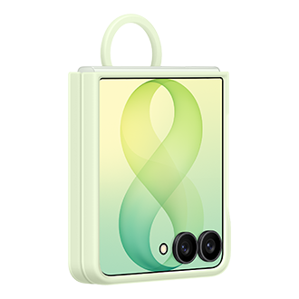 Coque magnétique en silicone avec anneau pour Galaxy Z Flip8 Dynamic Mint 