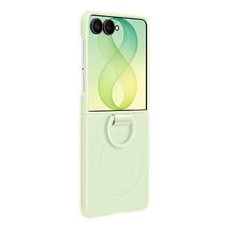 Coque magnétique en silicone avec anneau pour Galaxy Z Flip8 Dynamic Mint 