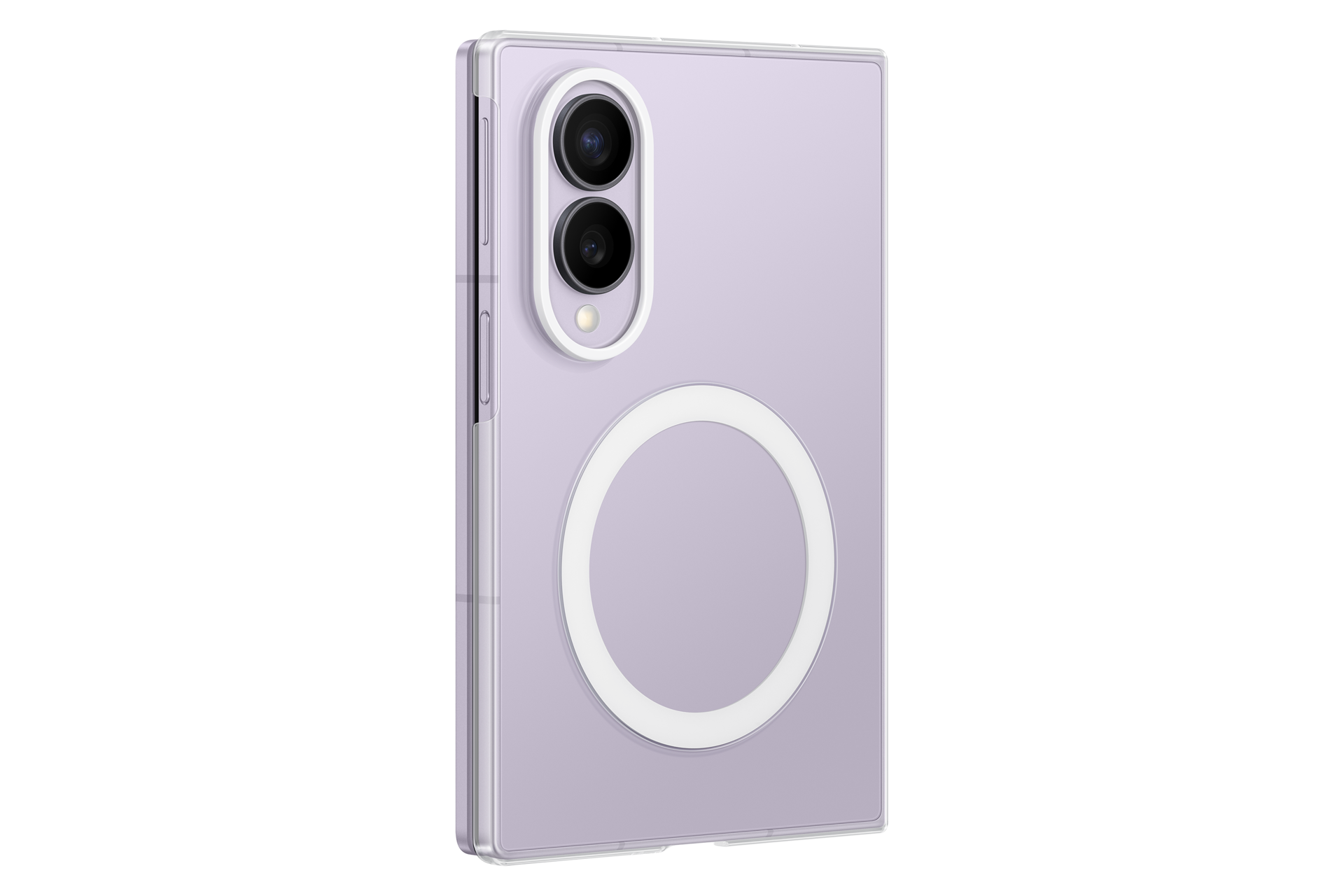 Coque magnétique transparente (+ film de protection anti-reflets) pour Galaxy Z Fold8 Dynamic Transparent 