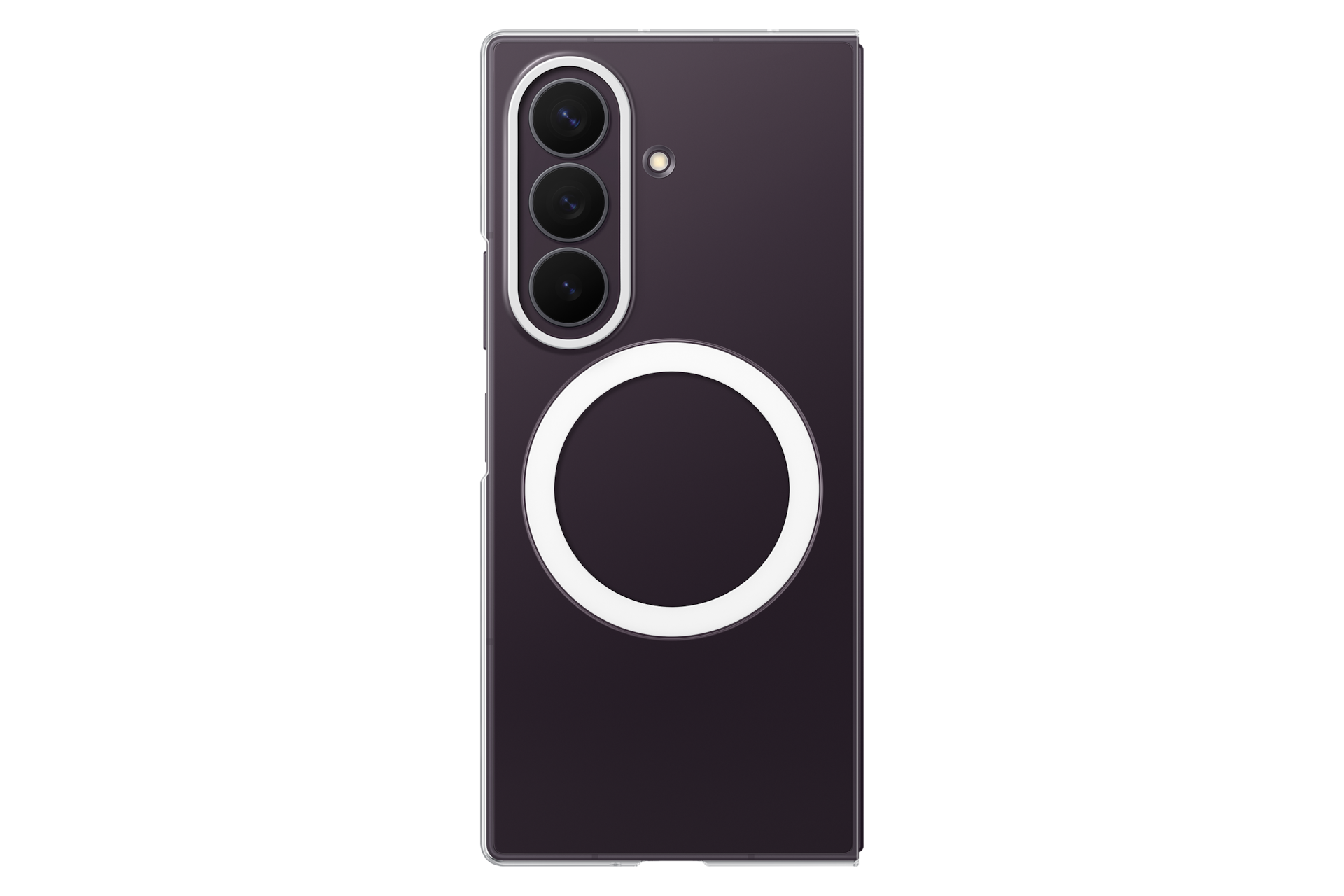 Coque transparente magnétique (+ film de protection anti-reflets) pour Galaxy Z Fold8 Ultra Front3 Transparent 