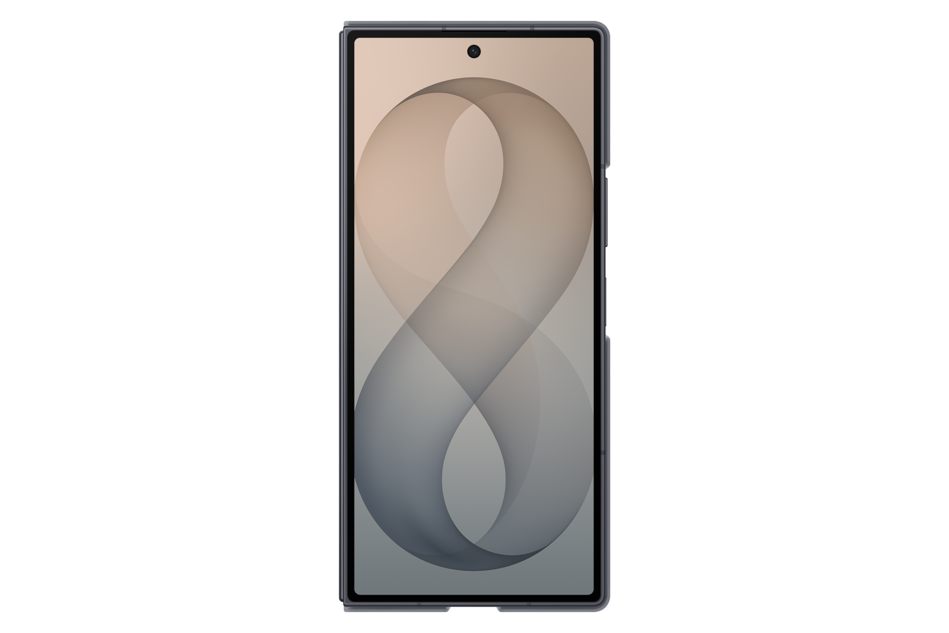 Coque magnétique en silicone (+ film de protection anti-reflets) pour Galaxy Z Fold8 Ultra Front Graphite 
