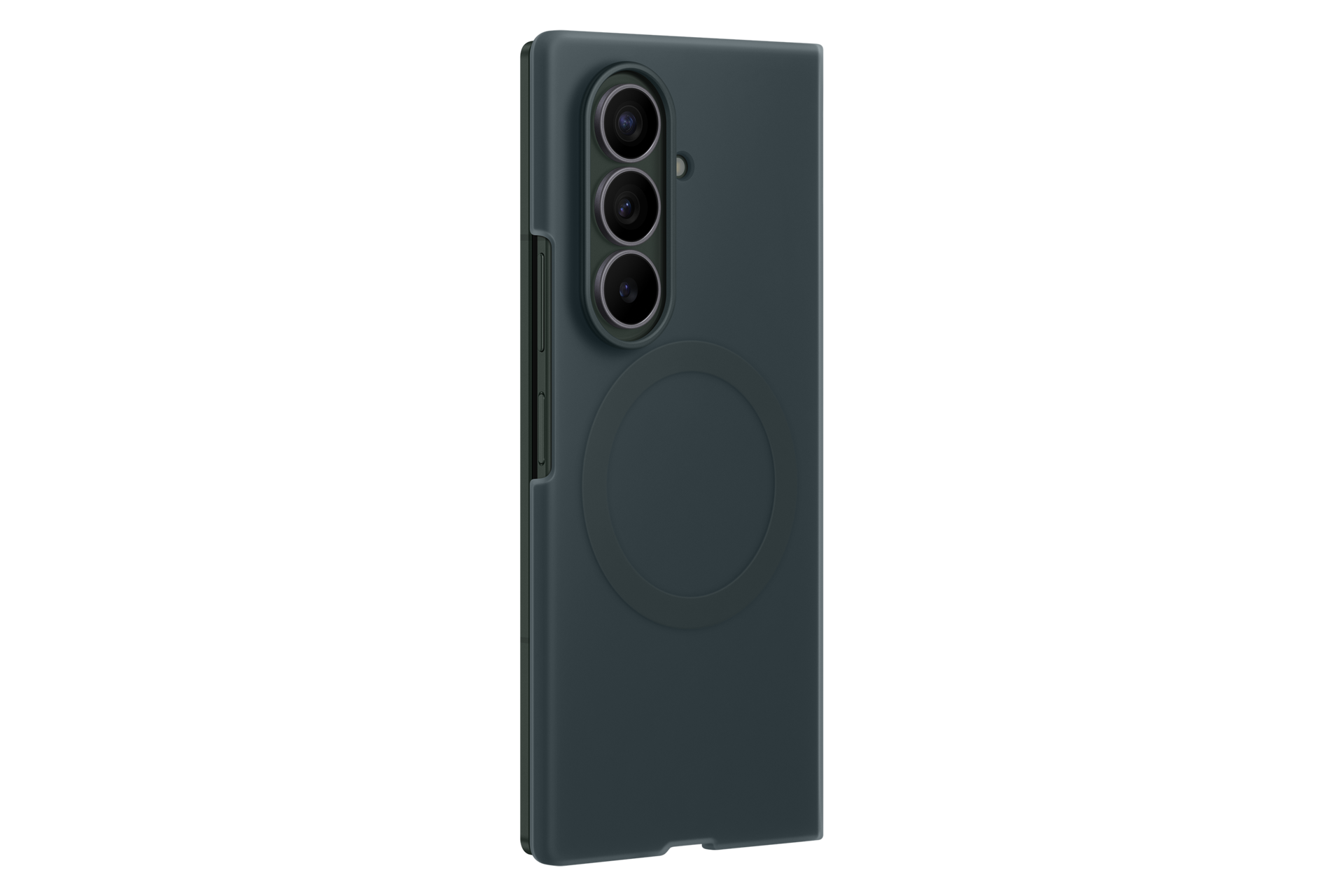 Coque magnétique en silicone (+ film de protection anti-reflets) pour Galaxy Z Fold8 Ultra Dynamic Green Shadow 