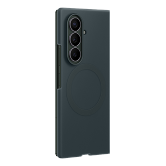 Coque magnétique en silicone (+ film de protection anti-reflets) pour Galaxy Z Fold8 Ultra Dynamic Green Shadow 