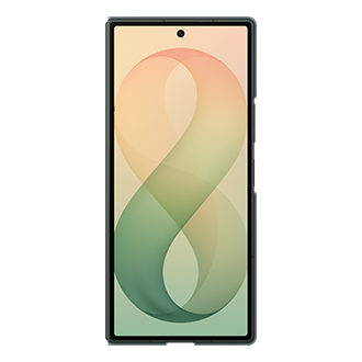 Coque magnétique en silicone (+ film de protection anti-reflets) pour Galaxy Z Fold8 Ultra Front Green Shadow 