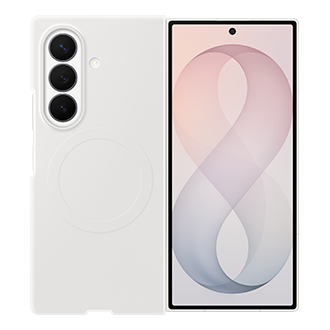 Coque magnétique en silicone (+ film de protection anti-reflets) pour Galaxy Z Fold8 Ultra Front2 Cream 