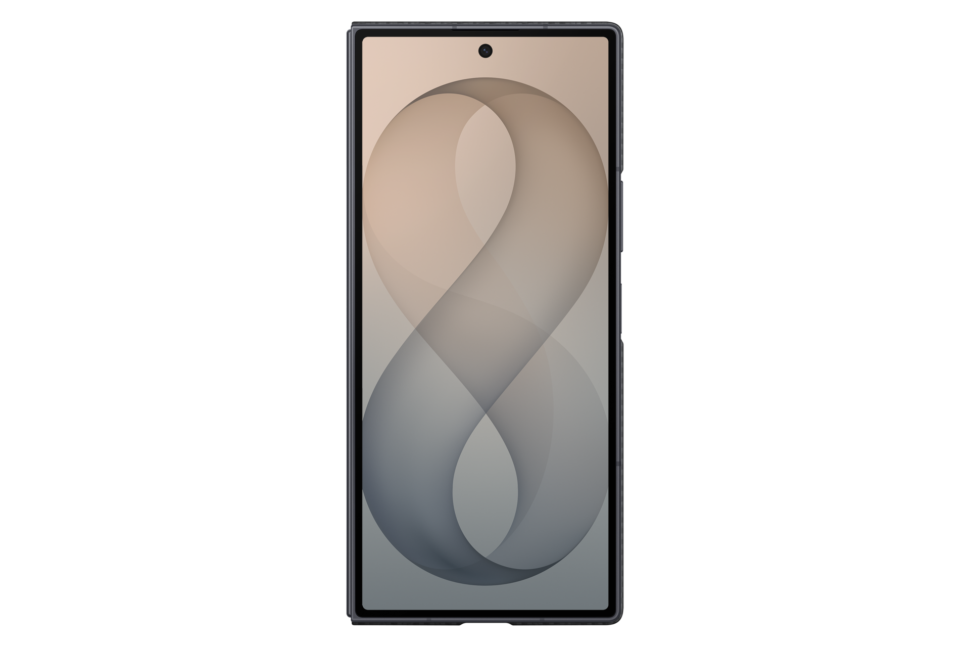 Coque magnétique en fibre de carbone (+ film de protection anti-reflets) pour Galaxy Z Fold8 Ultra Front Black 