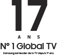 サムスンは17年間のロゴのテレビリーダーです