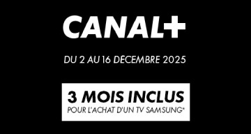 Bénéficiez de 3 mois d'accès à CANAL+ offert pour tout achat d'un TV jusqu'au 16 décembre inclus !
