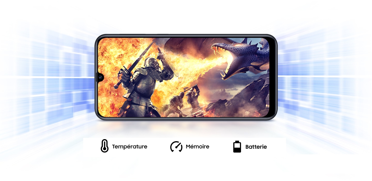 Le Galaxy A32 5G vous fournit un booster de jeu qui apprend à optimiser la batterie, la température et la mémoire lors du jeu.