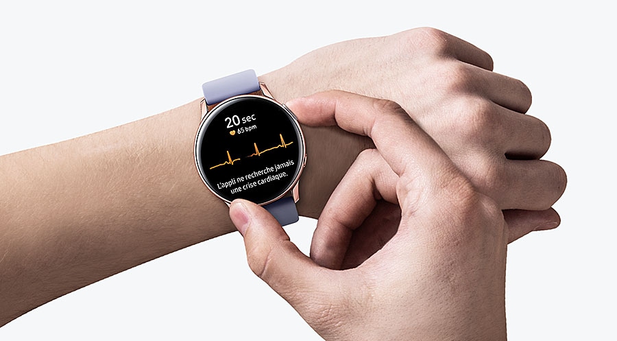 Samsung - Galaxy Watch Active - 40 mm - Gris Etain - Montre connectée - Rue  du Commerce