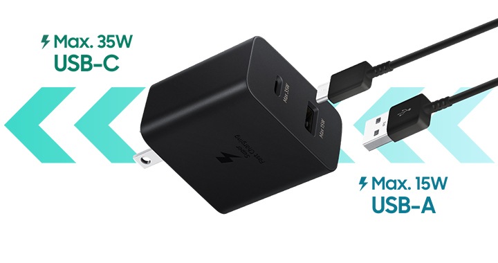 Adaptateur USB C S22 Ultra / S22 / S22 Plus / Chargeur Samsung Zwart-  Chargeur rapide | bol