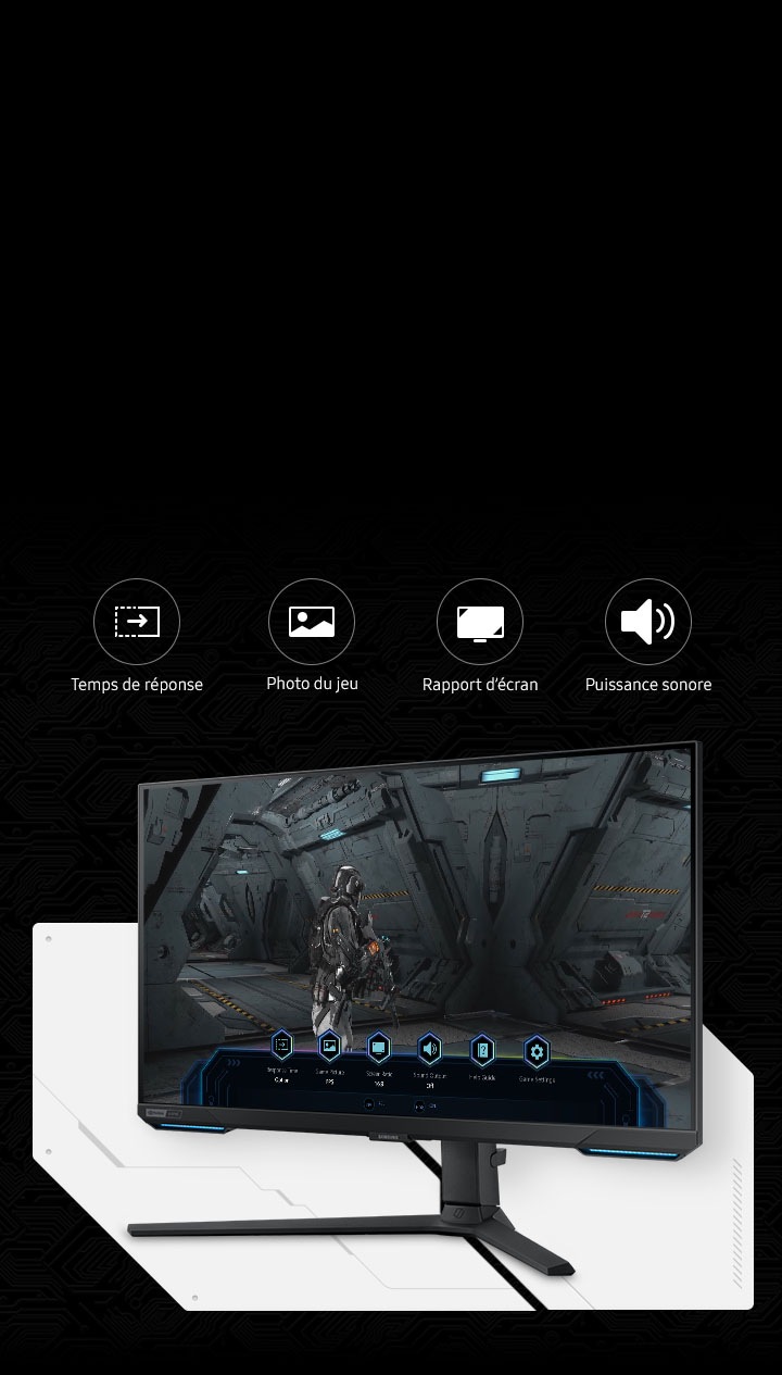 Samsung - Odyssey G7 Ecran PC Gamer Incurvé 27 WQHD QLED 240Hz HDMI  Bluetooth Noir - Moniteur PC - Rue du Commerce