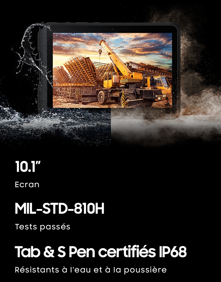 Tab Active Pro 4G Entreprise Edition | SM-T545NZKAE27 | Samsung  Professionnels France