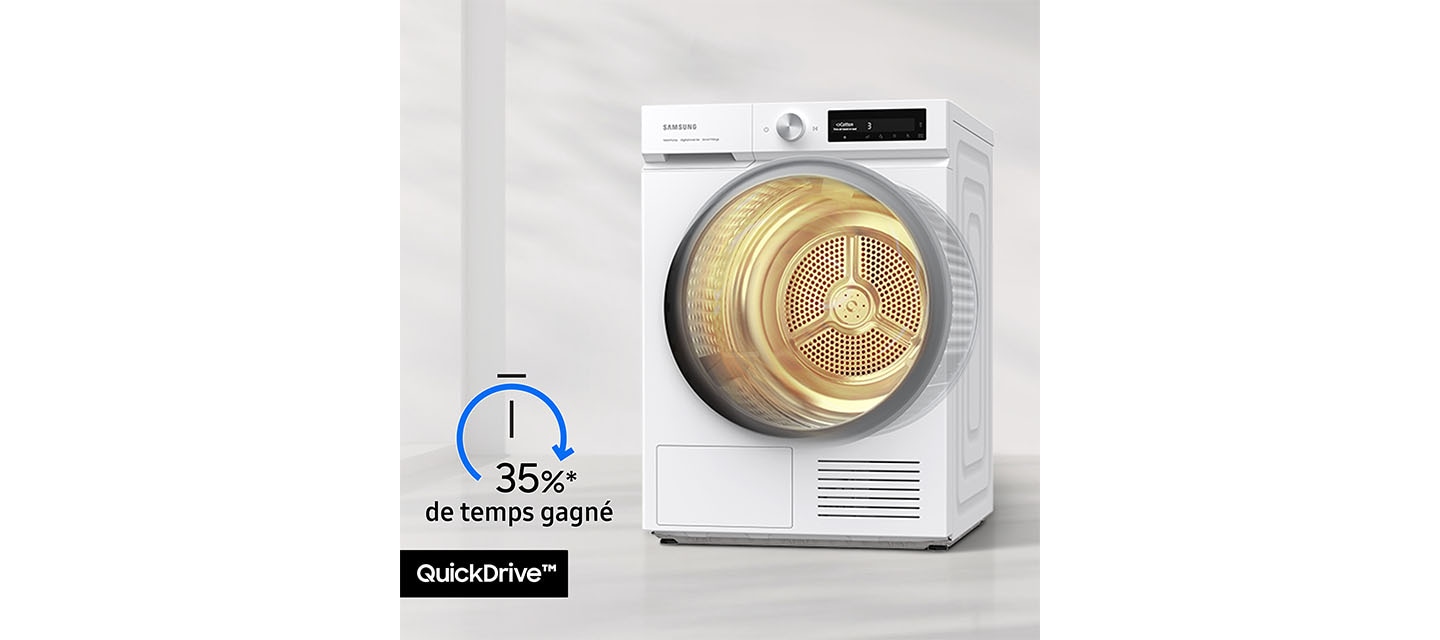 QuickDrive™ : Séchage rapide en douceur