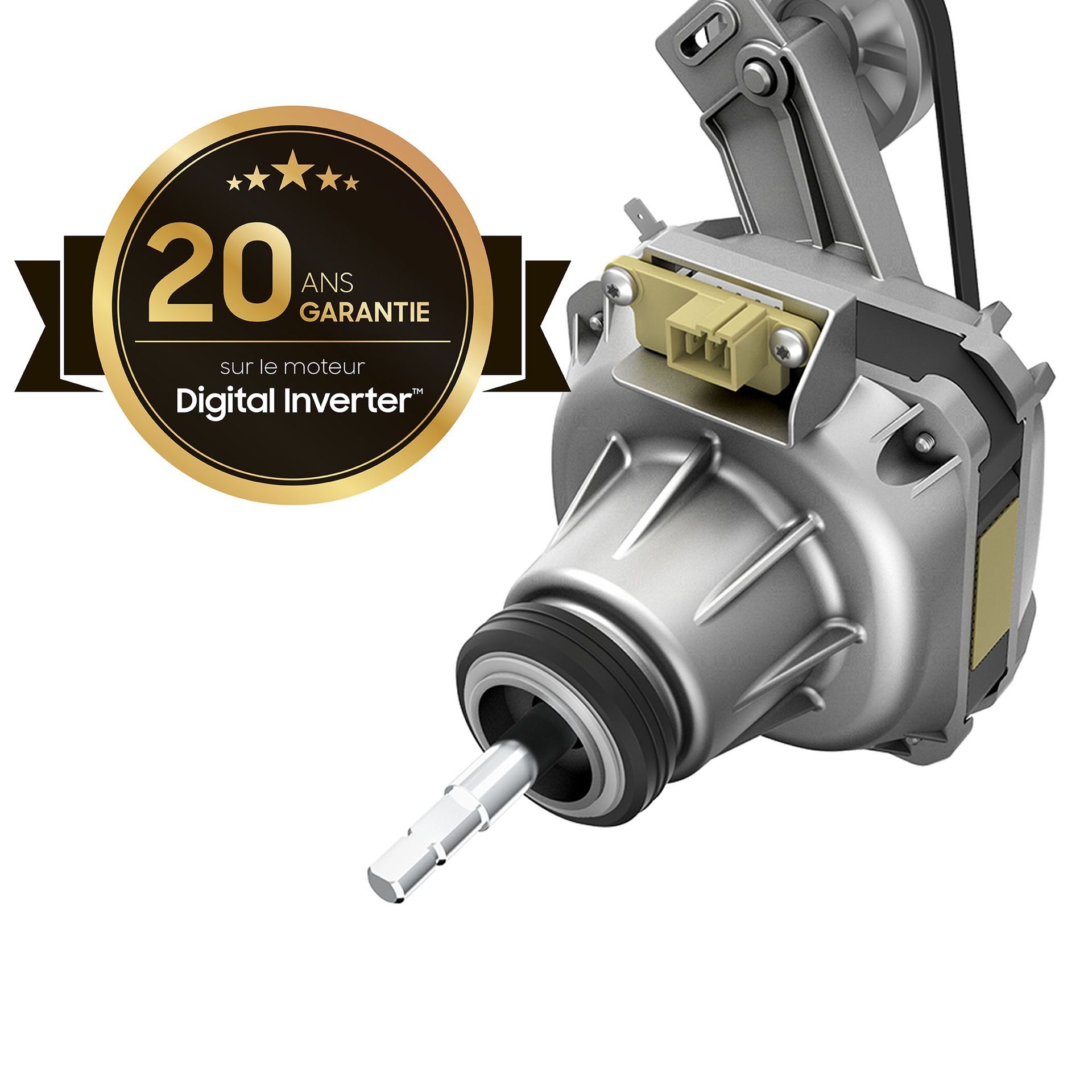 The dryer motor with digital inverter technology gives a 20-year warranty.