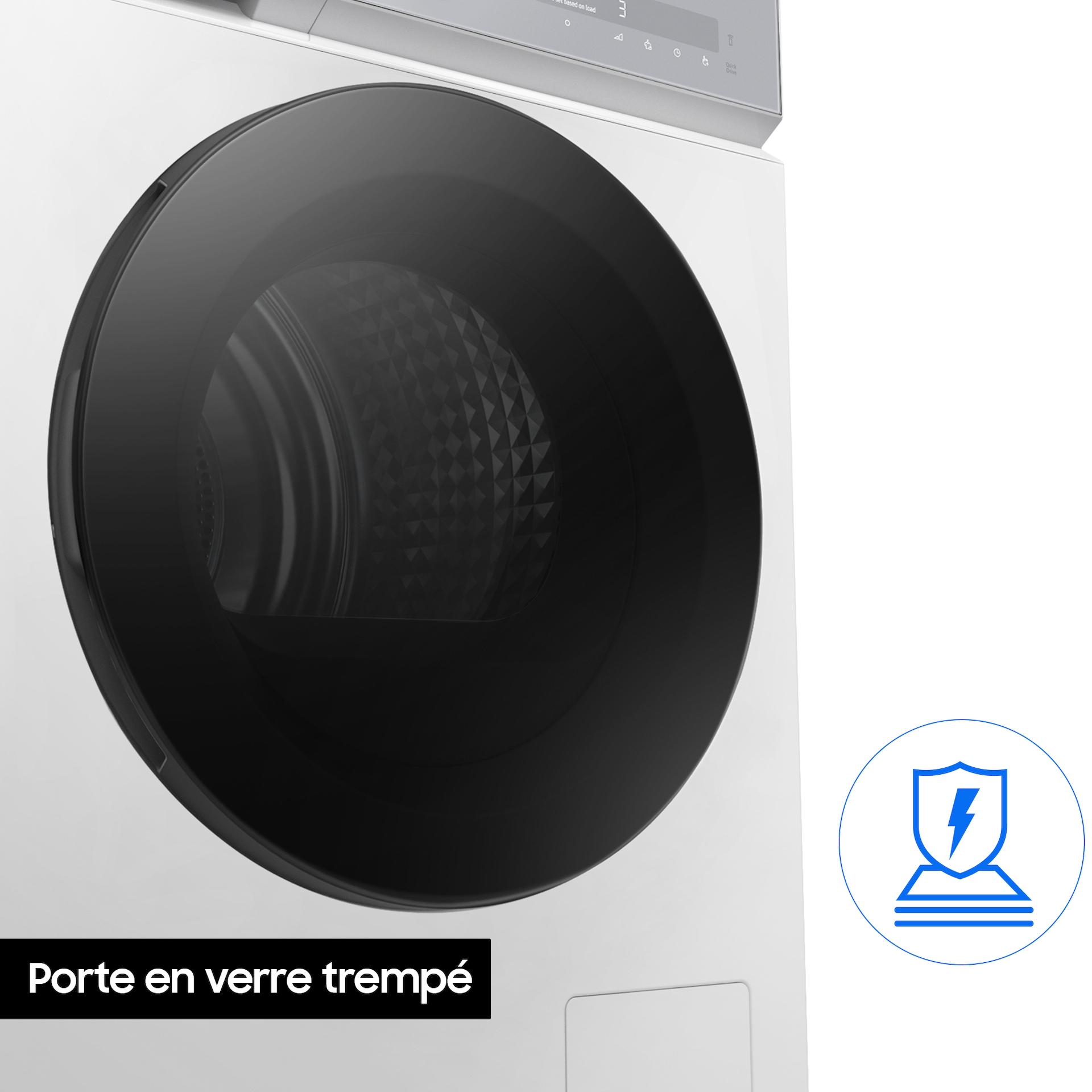 Porte en verre trempé