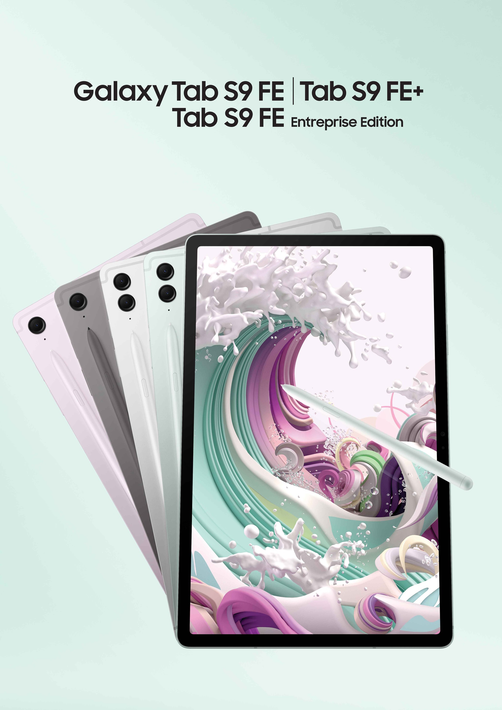 Galaxy Tab S9 FE Wifi 256 Go Vert d'Eau | Samsung Professionnels FR