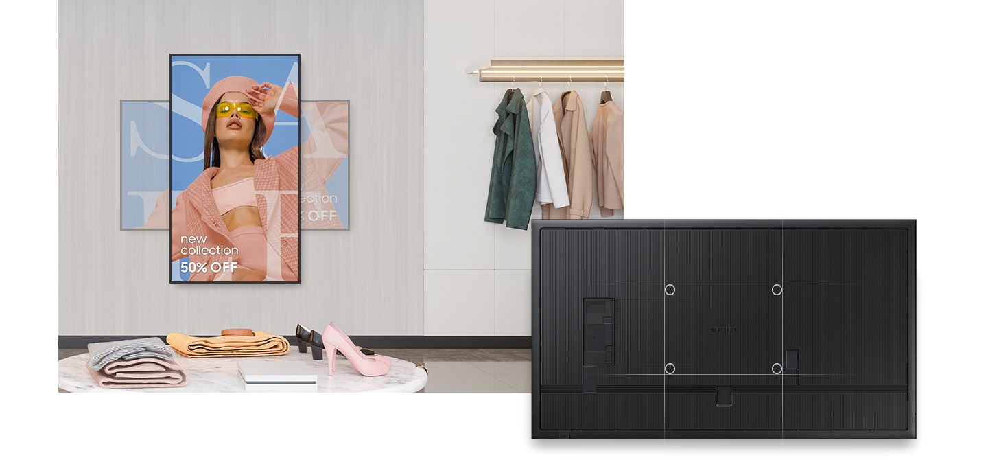 SAMSUNG Crystal UHD Signage 85'' QBC