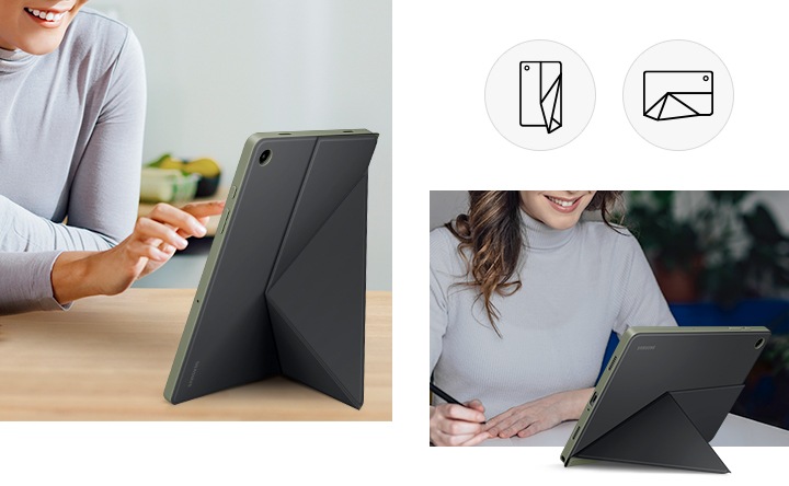 Coque pour Samsung Galaxy Tab A9 Plus 2023 Étui Cuir PU Housse de  Protection à Trois Volets Flip Cover avec Fonction Veille/Réveil  Automatique et Support pour Samsung Galaxy Tab A9 Plus 2023, 