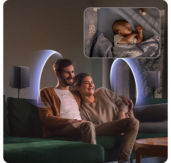 Q-Symphony : la barre et la TV Samsung jouent ensemble