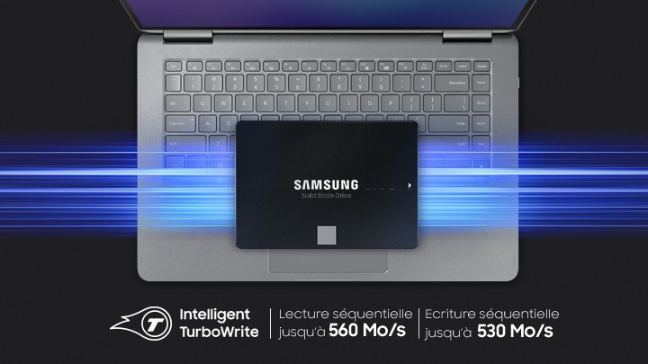 870 EVO SATA 2,5'' SSD - 4 To (MZ-77E4T0B/EU) | Samsung FR