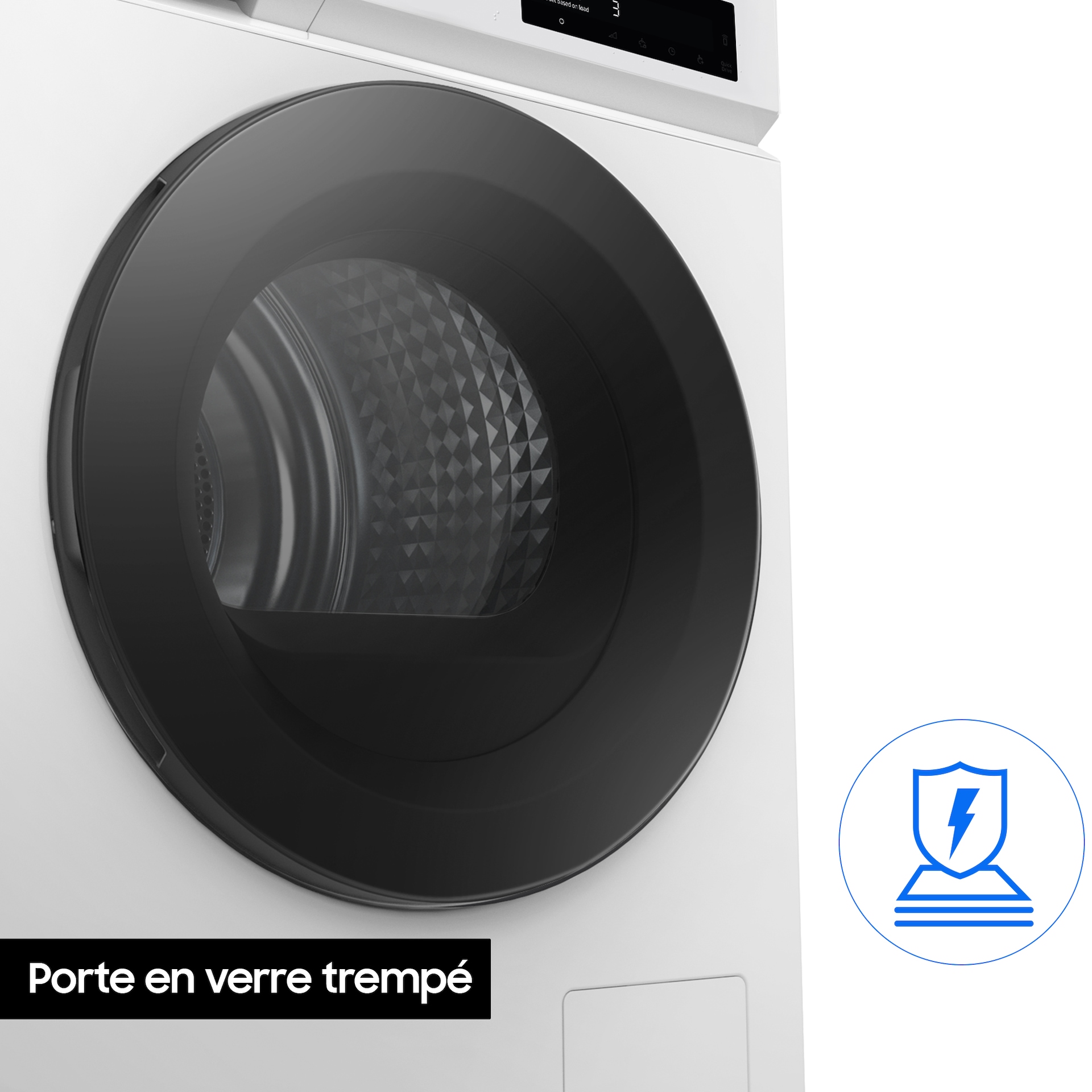 Porte en verre trempé